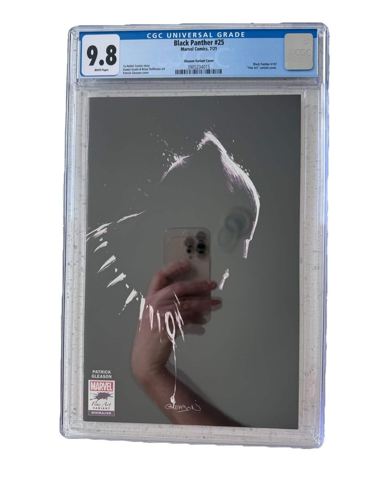 Black Panther #25 Patrick Gleason Store Virgin Variant Art Cover CGC 9.8 - Thumbnail 2