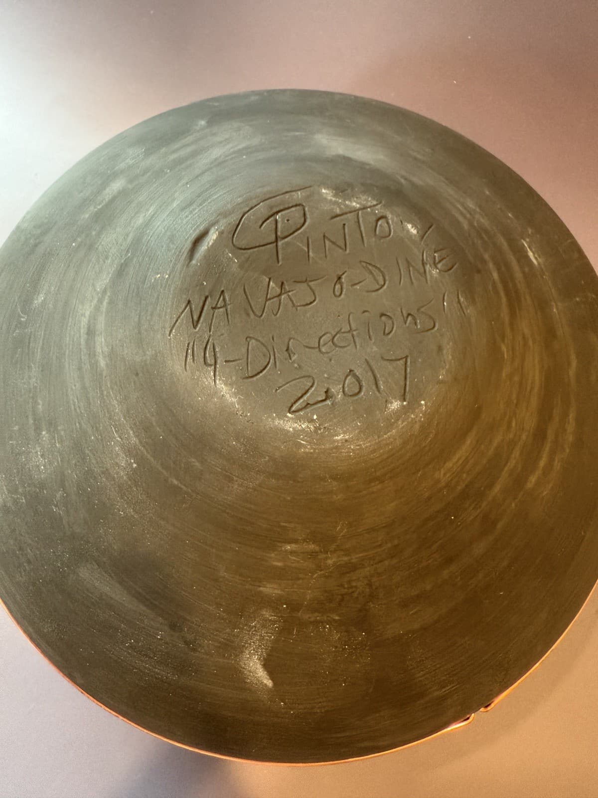 Navajo Pottery Vase Vintage Native American, Signed Pinto - Thumbnail 8