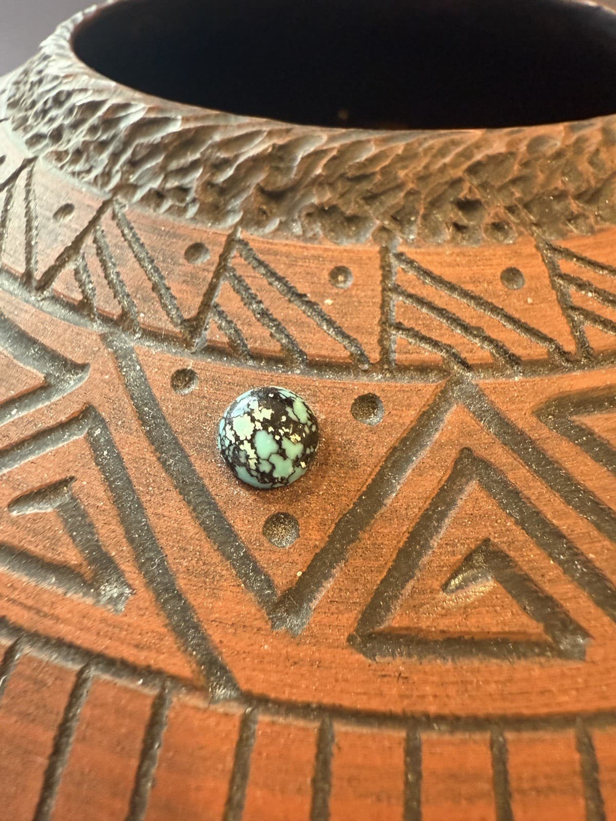 Navajo Pottery Vase Vintage Native American, Signed Pinto - Thumbnail 4