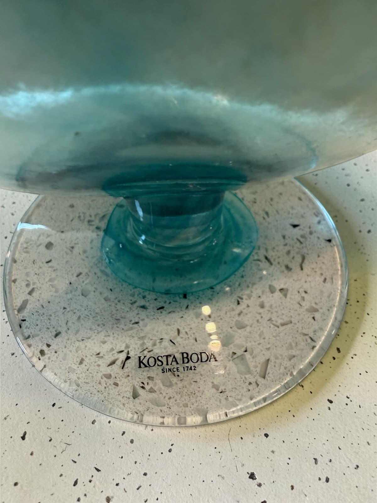 Kosta Boda "Bon Bon" Art Glass Ewer Jug by Kjell Engman, Estate Find - Thumbnail 4