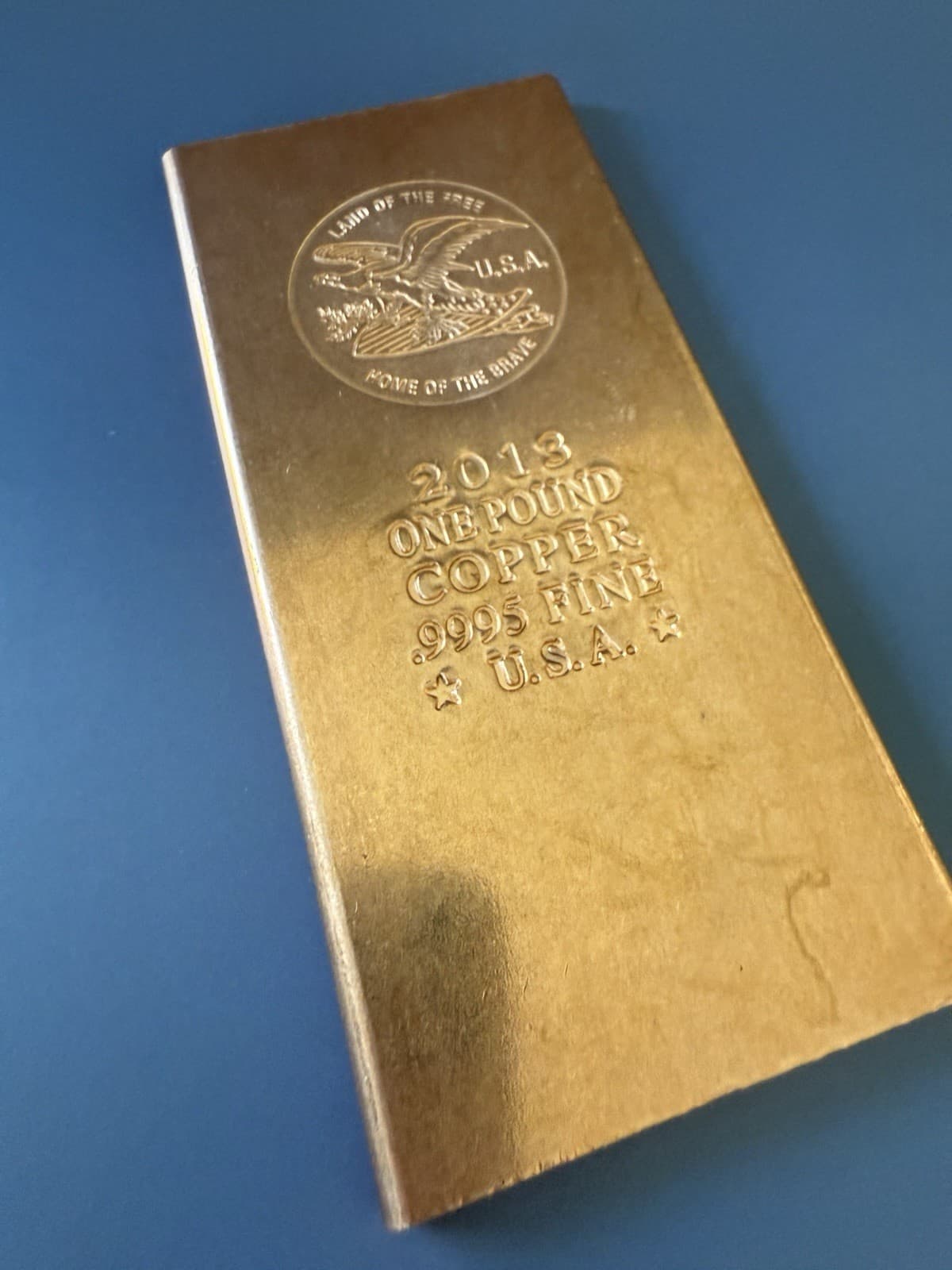 1lb. Copper Bar .999 - Thumbnail 3