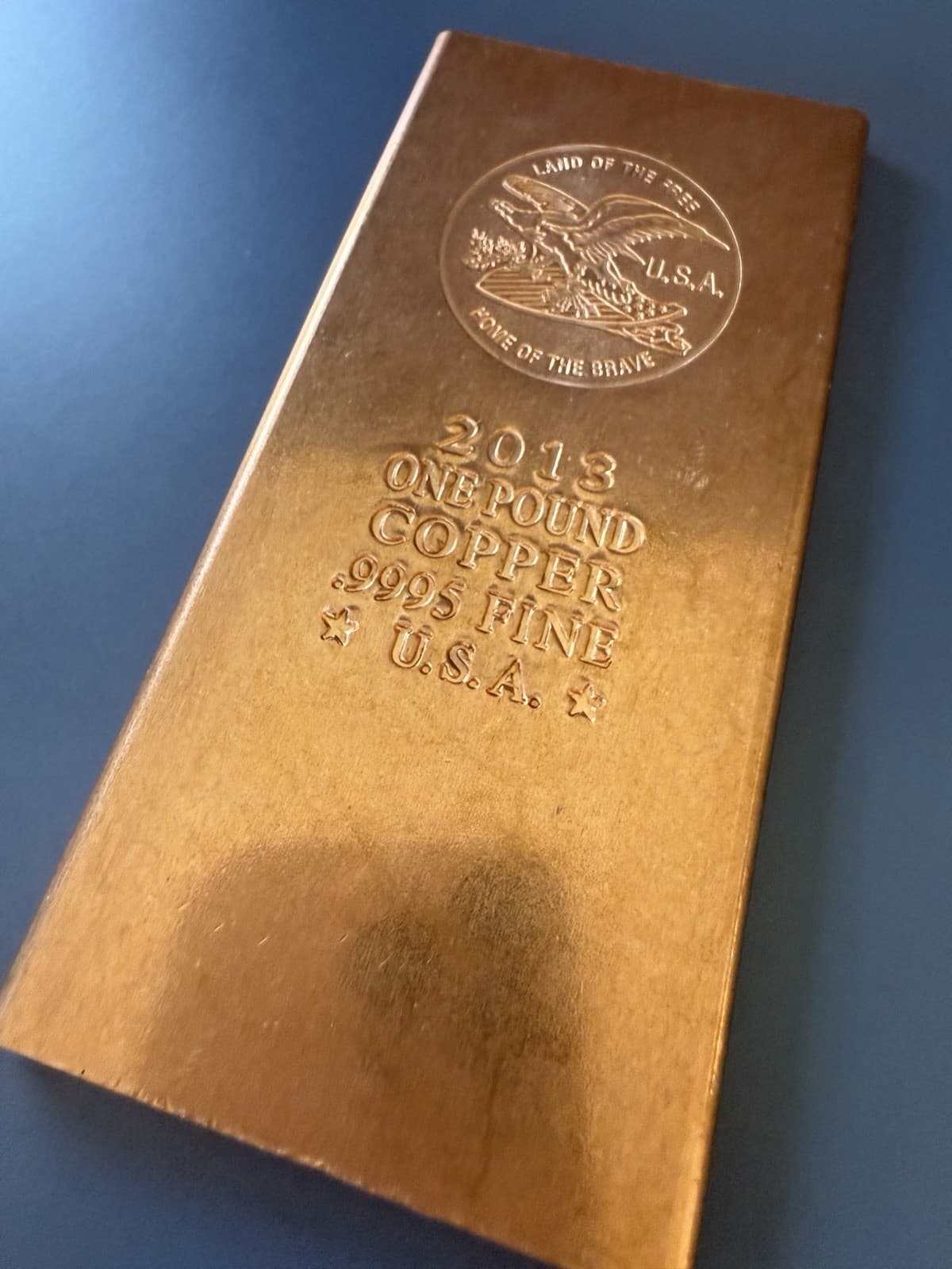 1lb. Copper Bar .999 - Thumbnail 2