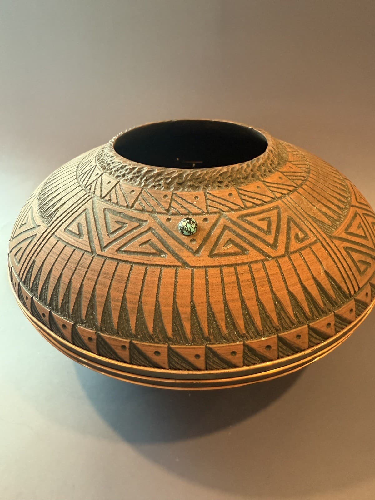 Navajo Pottery Vase Vintage Native American, Signed Pinto - Thumbnail 5