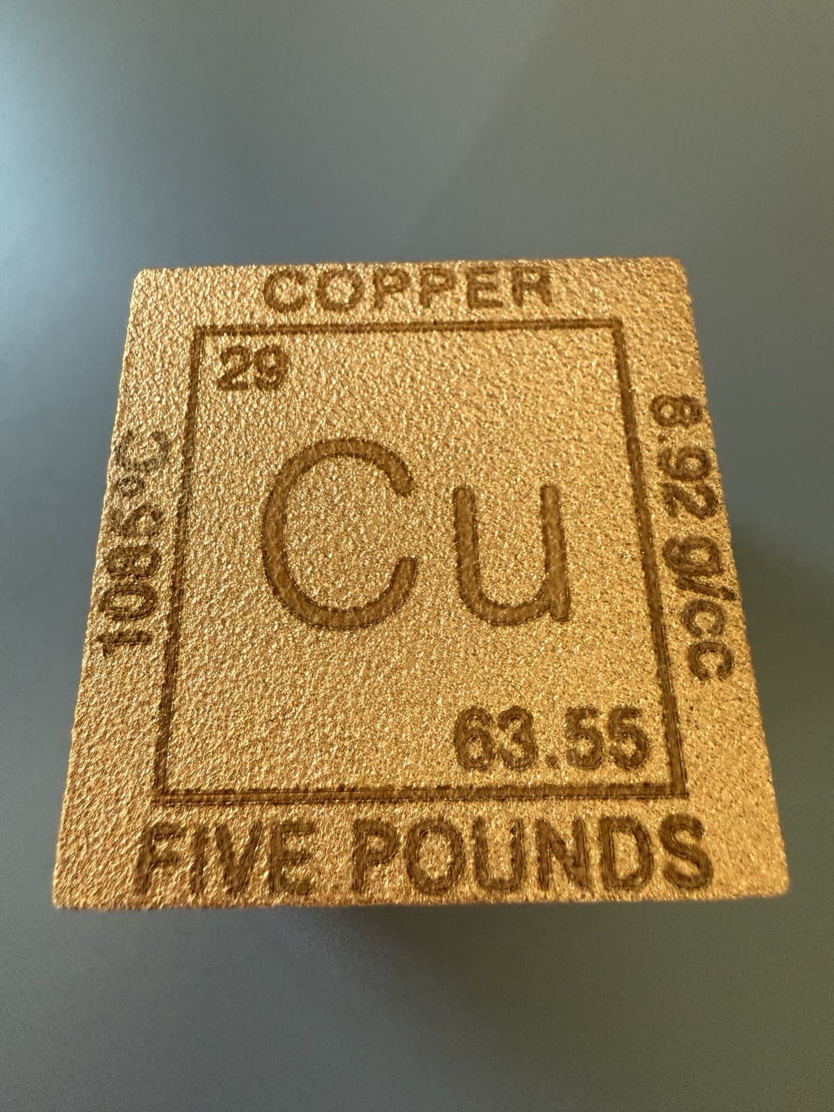 5lb. .999 Copper Bar