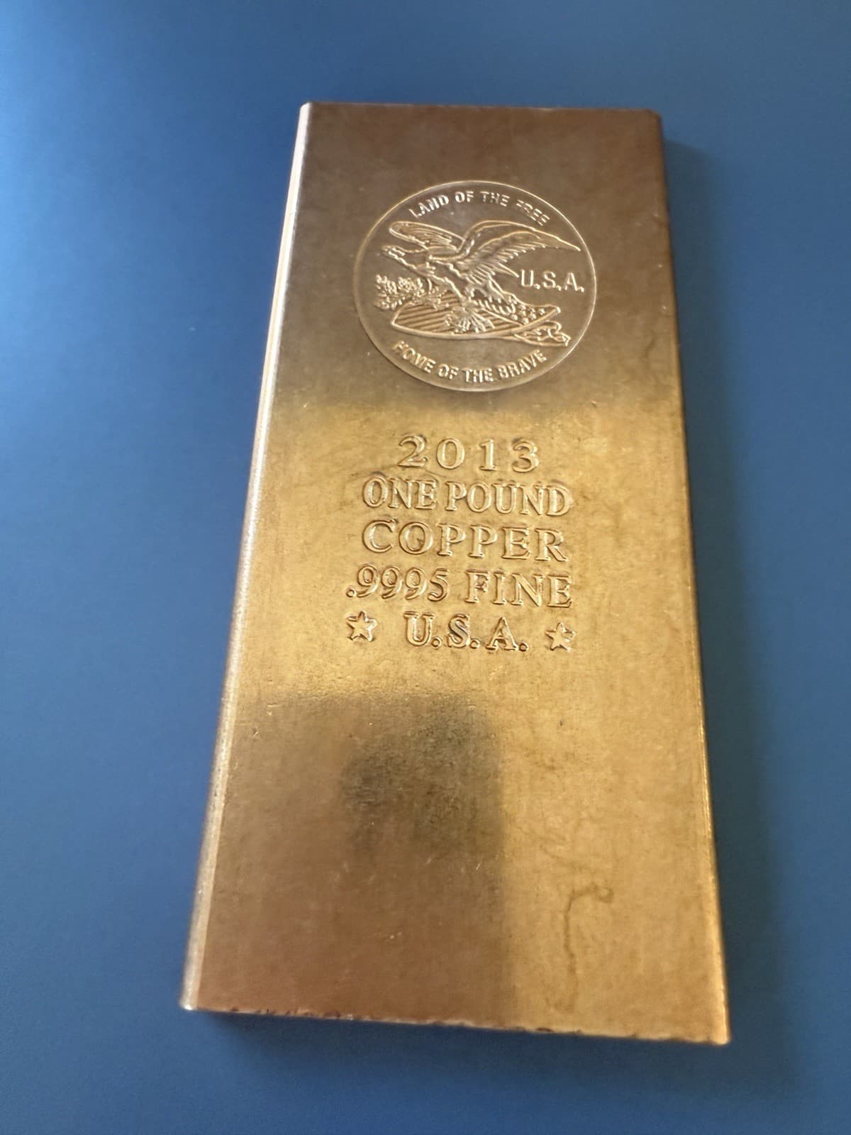 1lb. Copper Bar .999