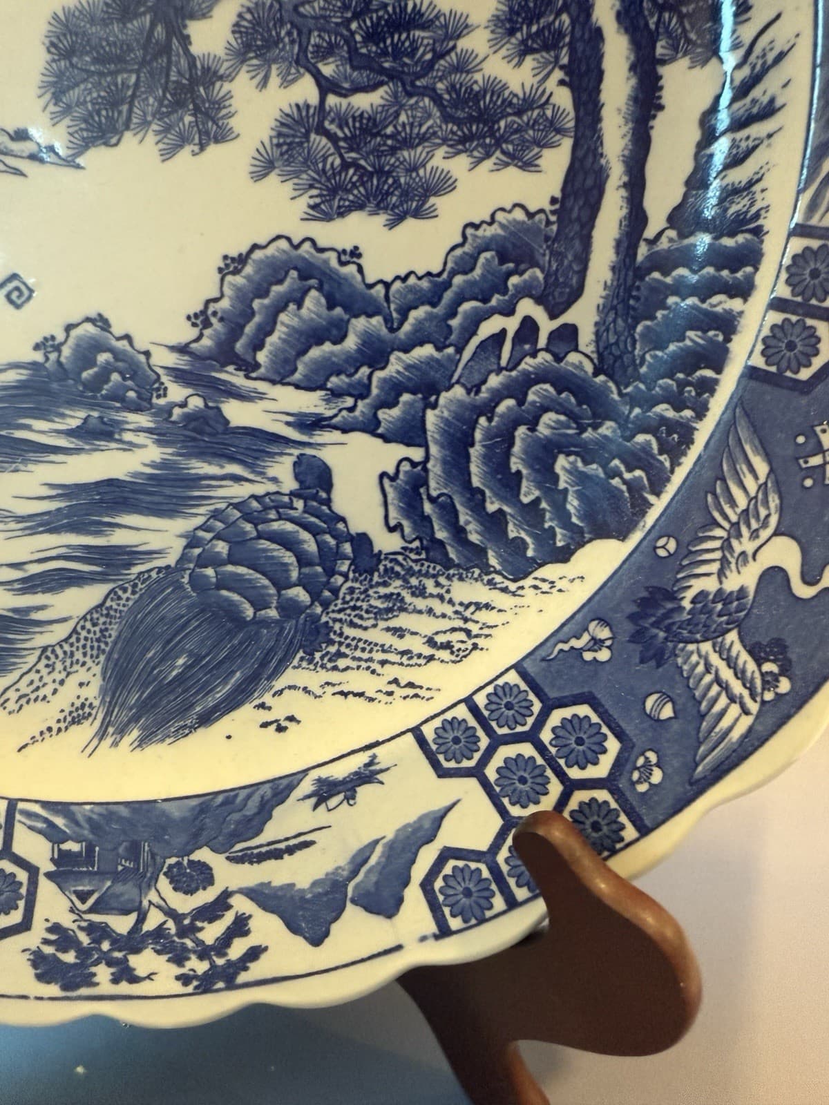 Vintage Shirokiya Large Japanese Platter - Large 16" Diameter - Thumbnail 7