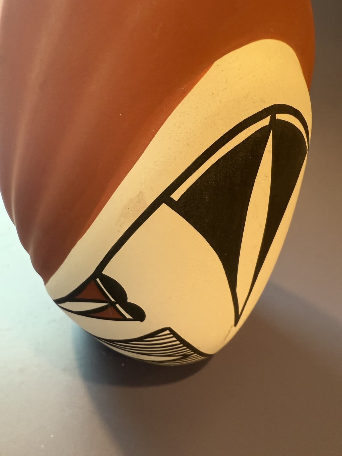 Acoma Pottery Vase Vintage Native American, Signed LR Acoma N.M. - Thumbnail 9