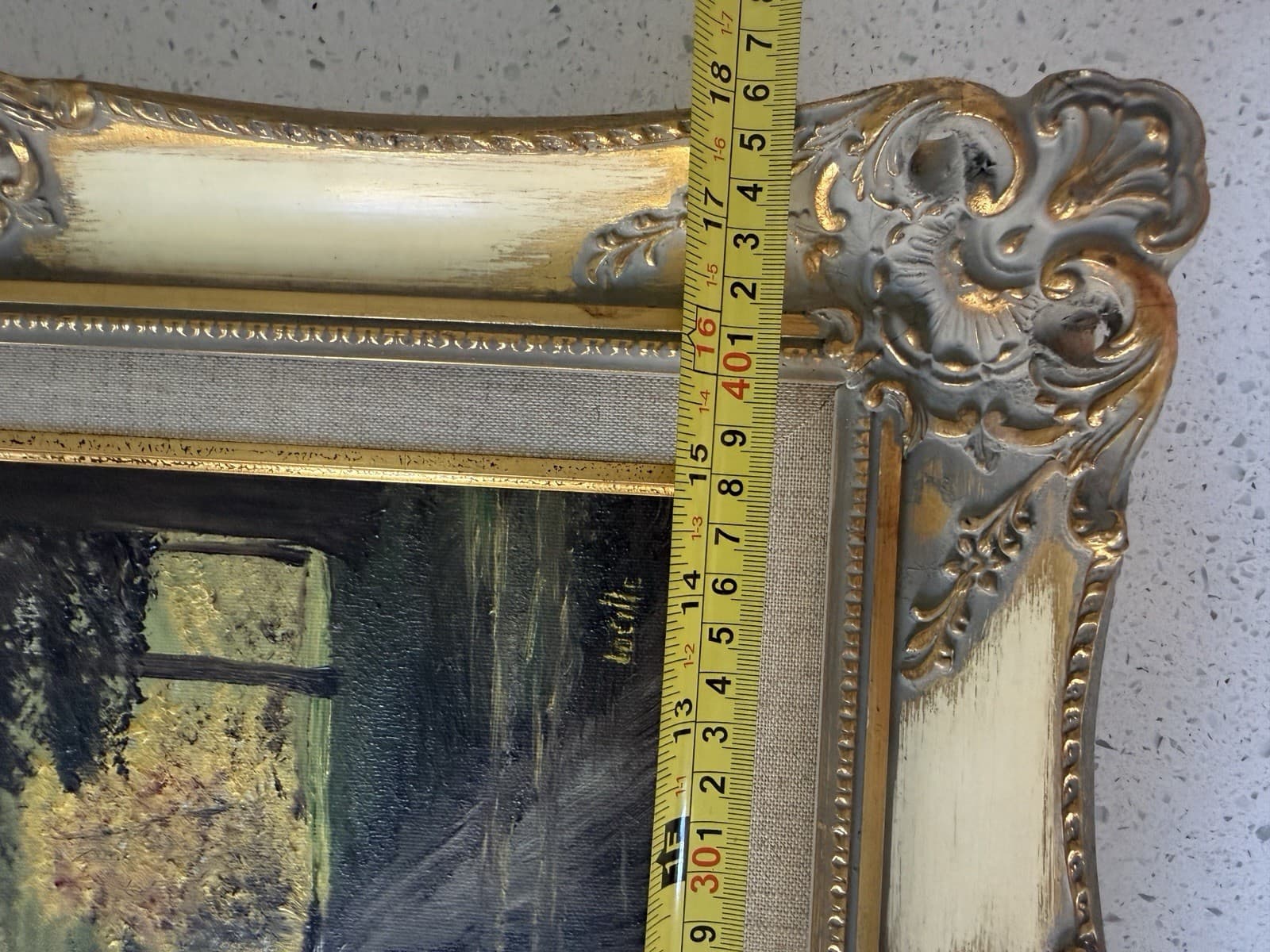Vintage Pastoral Oil Painting by “Lucille” - Thumbnail 12