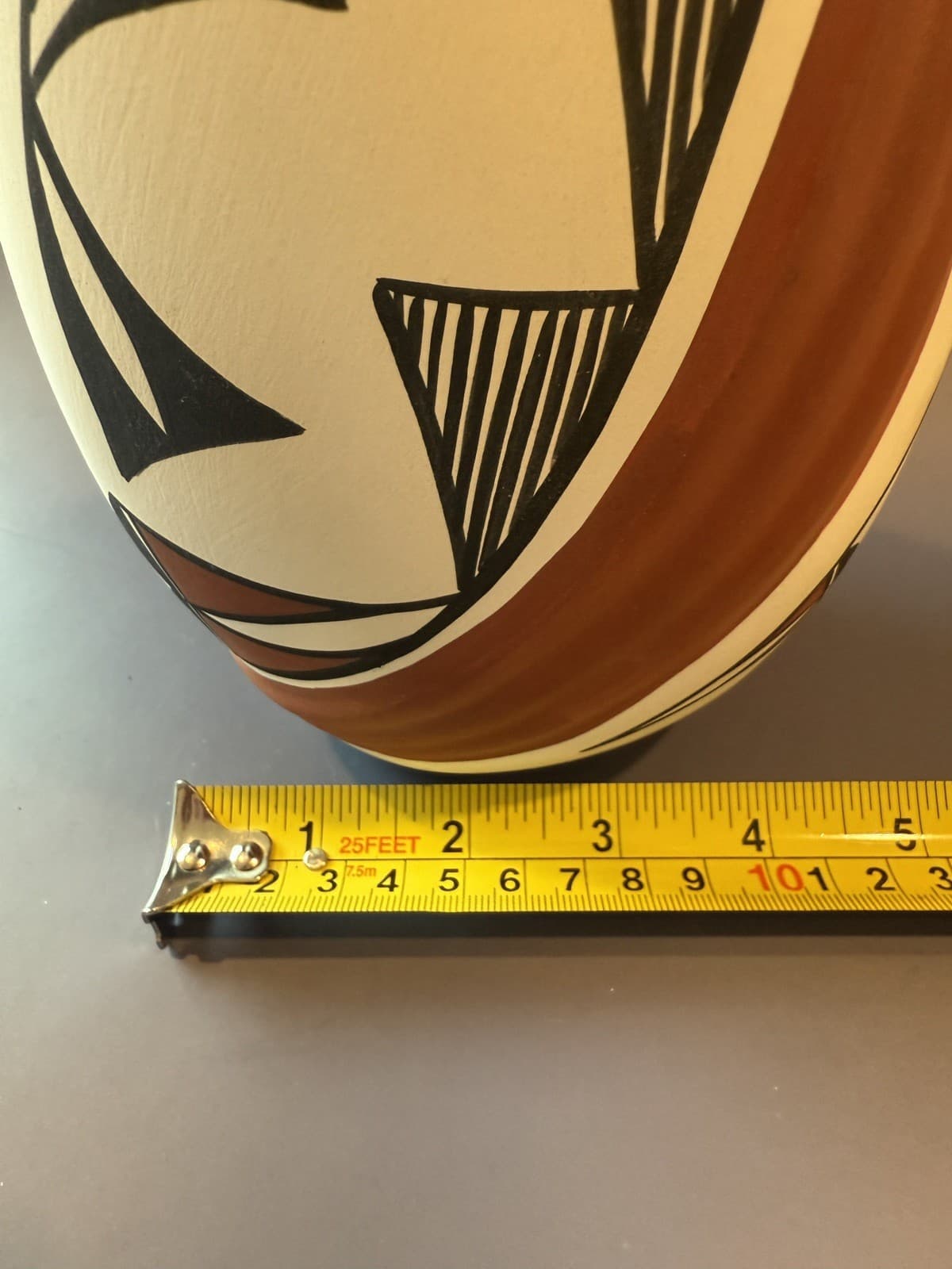 Acoma Pottery Vase Vintage Native American, Signed LR Acoma N.M. - Thumbnail 3
