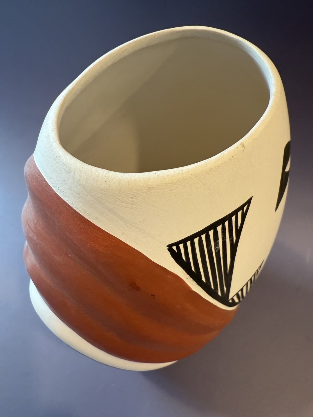 Acoma Pottery Vase Vintage Native American, Signed LR Acoma N.M. - Thumbnail 8