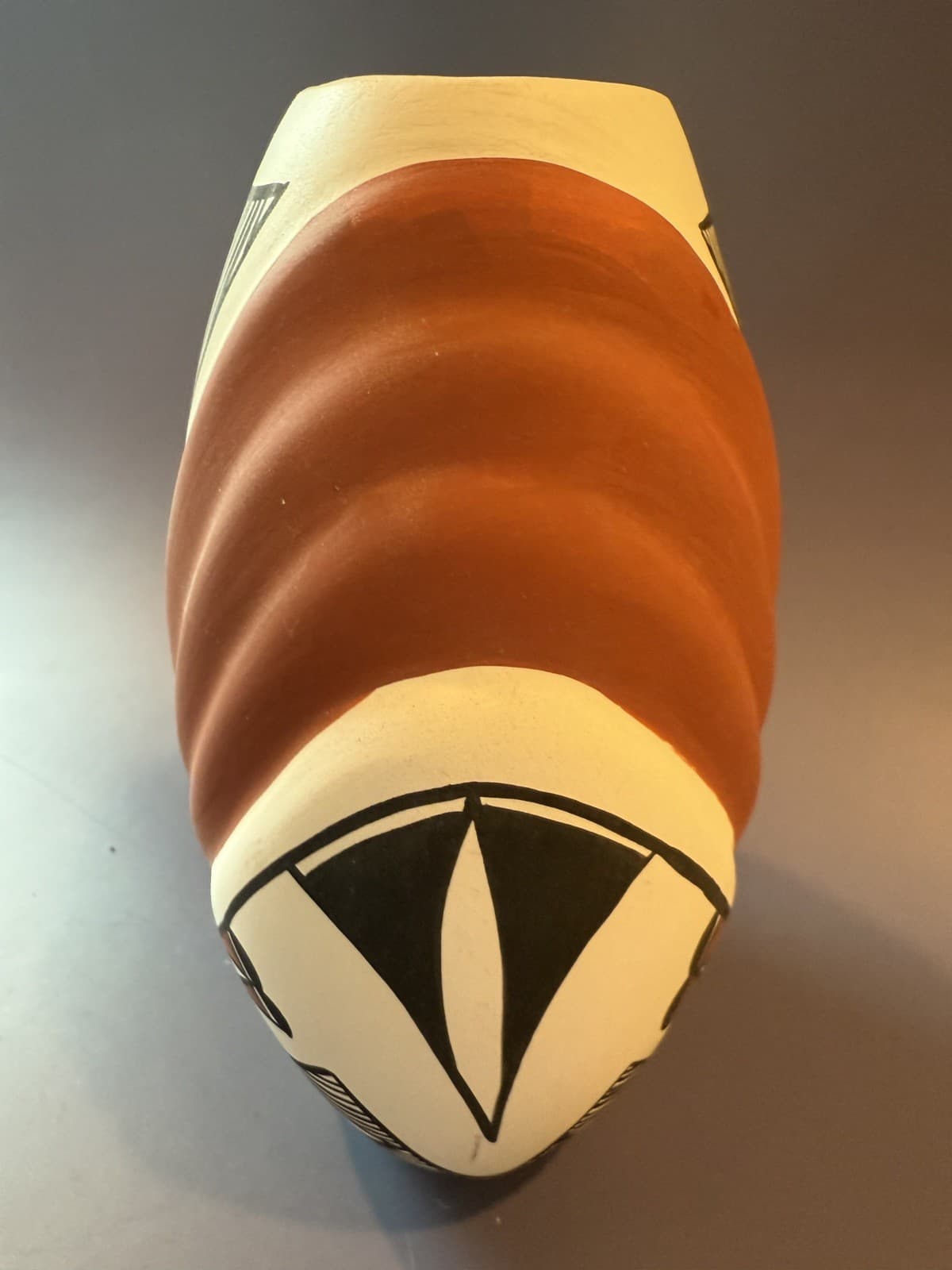 Acoma Pottery Vase Vintage Native American, Signed LR Acoma N.M. - Thumbnail 4