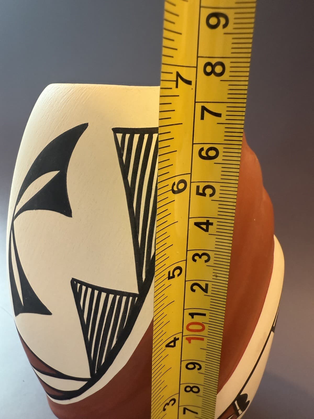 Acoma Pottery Vase Vintage Native American, Signed LR Acoma N.M. - Thumbnail 5