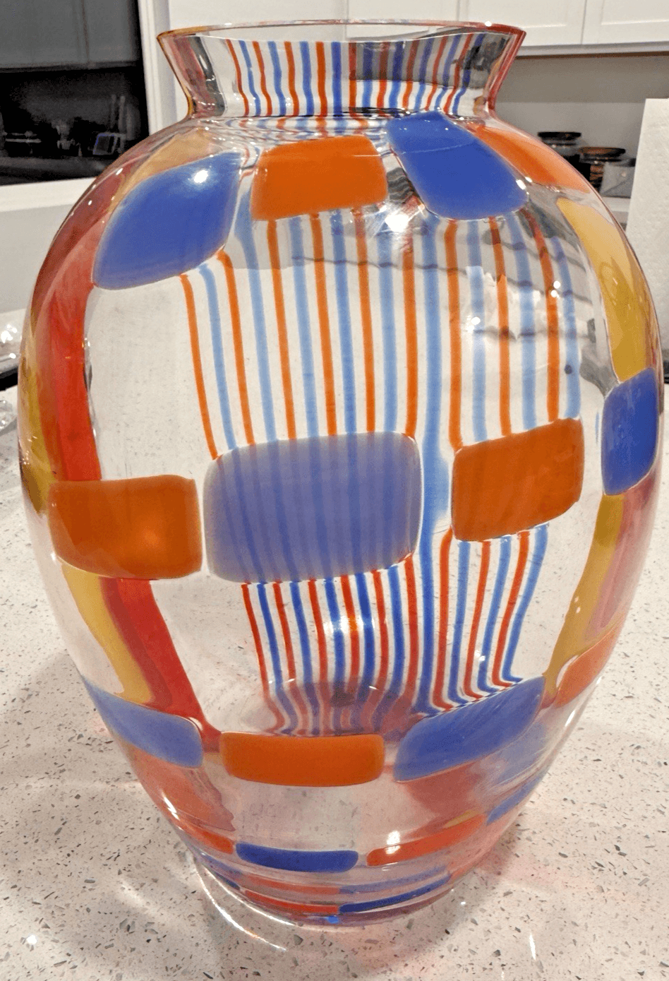 Vintage Carlo Moretti Murano Art Glass Vase