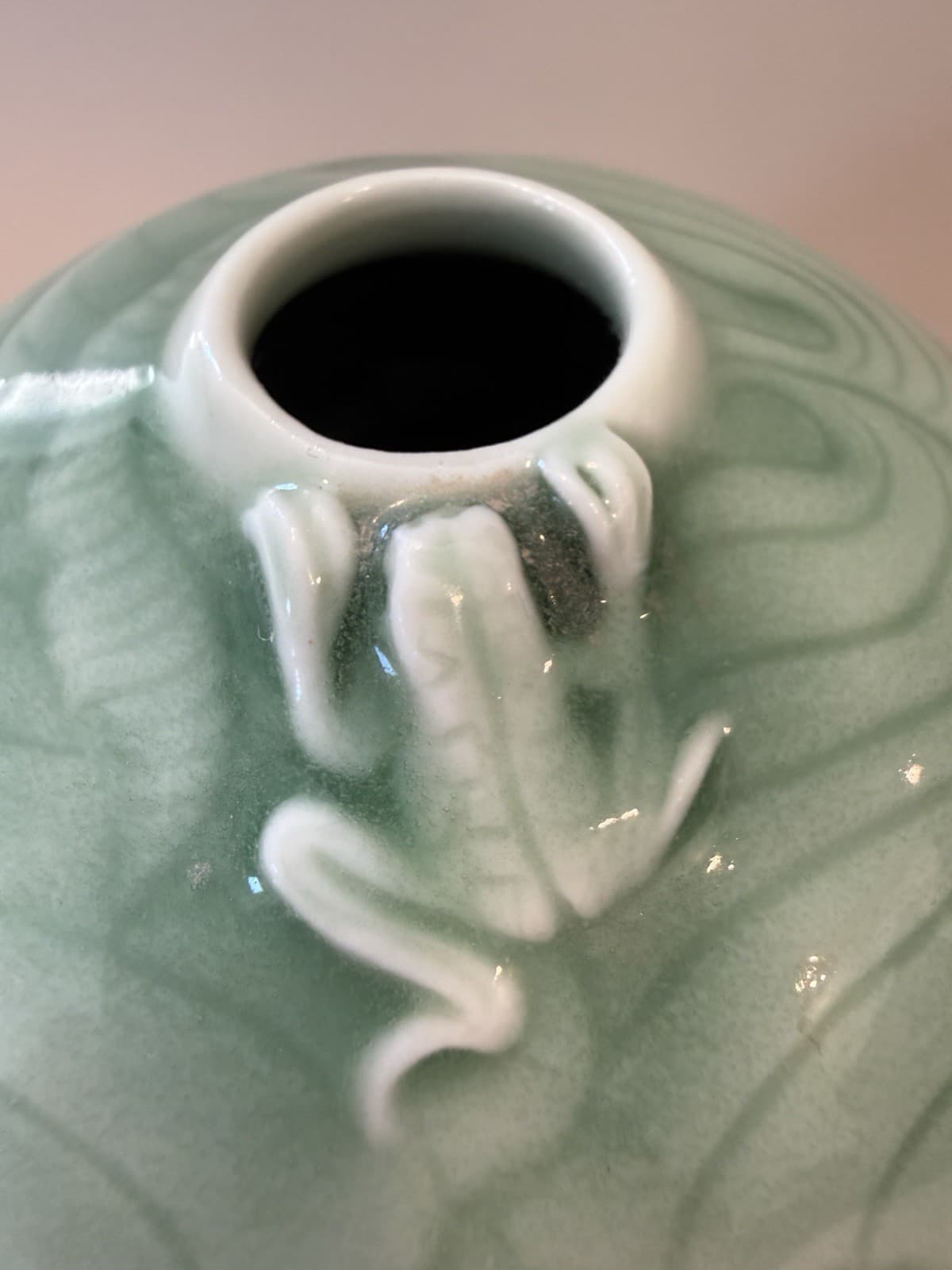 Elaine Coleman Small Celadon Vase - Thumbnail 6