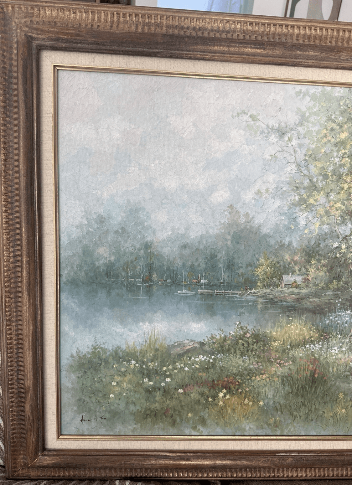 Original Large Landscape Oil Painting by Hyun Bo Yoo - Thumbnail 2