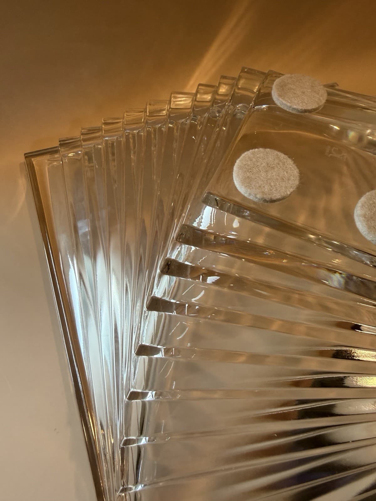 Vintage J.G. Durand Art Deco Style Geometric Crystal Bowl - Thumbnail 13