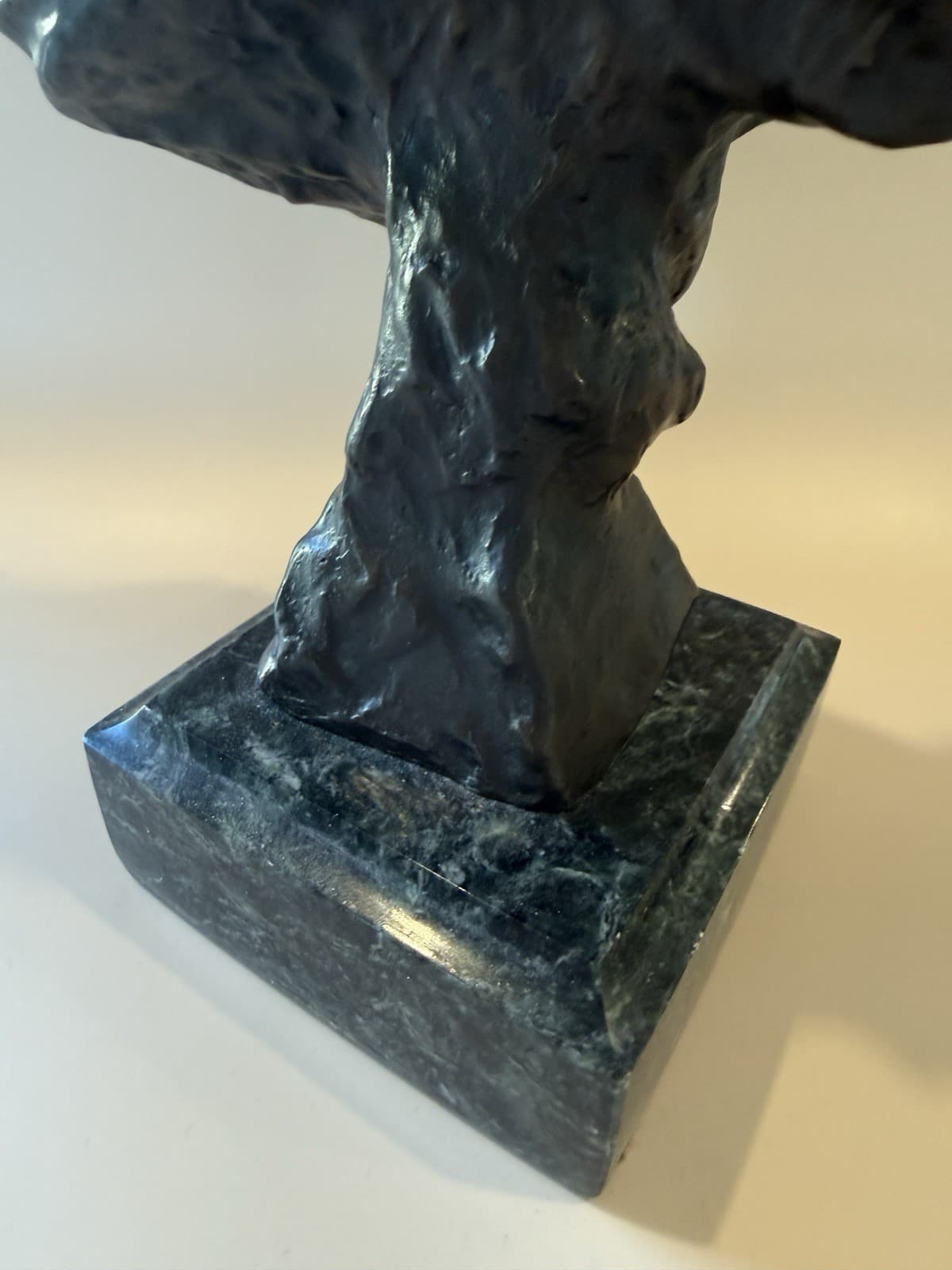 Vintage Bronze Bust Sculpture "Mlle et une Nuits" by Emmanuel Villanis - Thumbnail 10