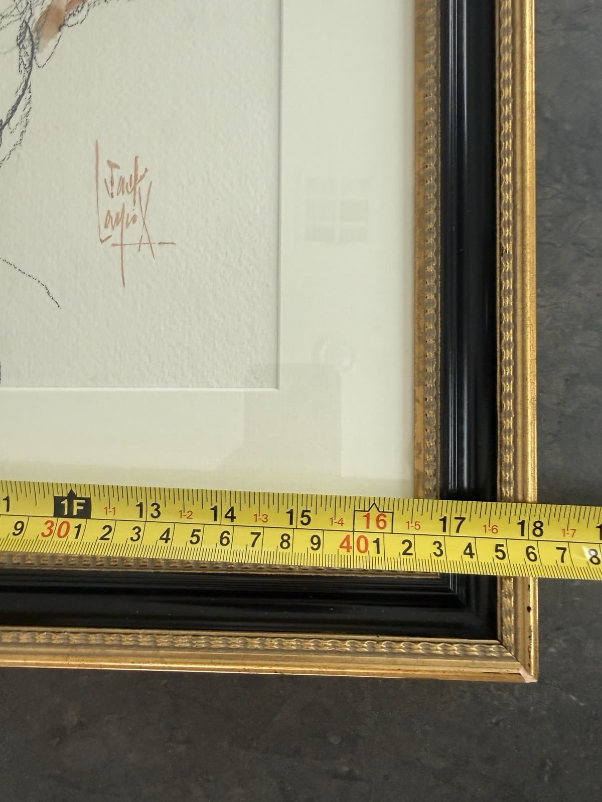 Vintage Framed Watercolor and Charcoal Nude Figure Study by Jack Laycox - Thumbnail 11