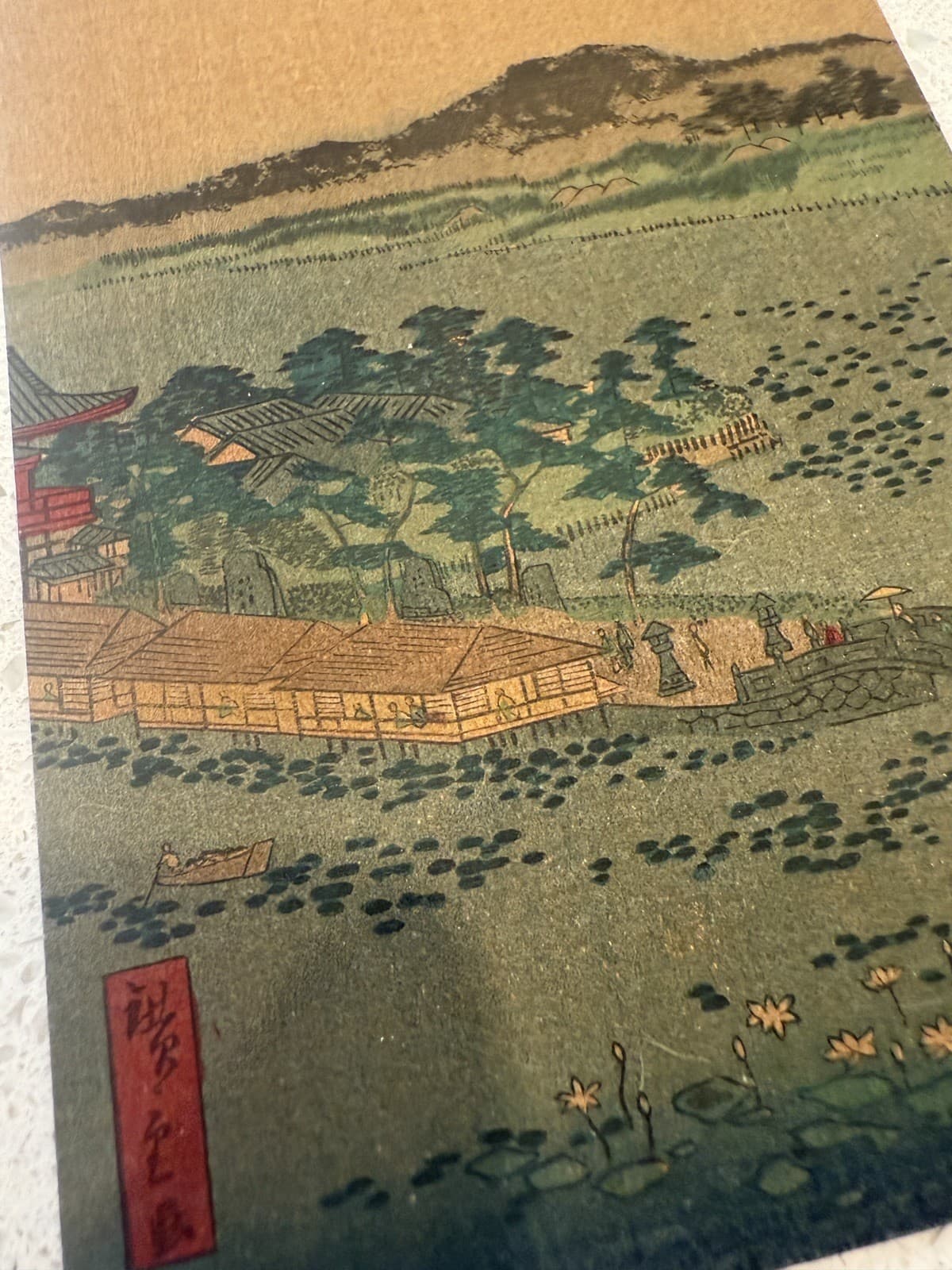 Antique Japanese Woodblock Postcard Print by Andō Hiroshige - Thumbnail 3