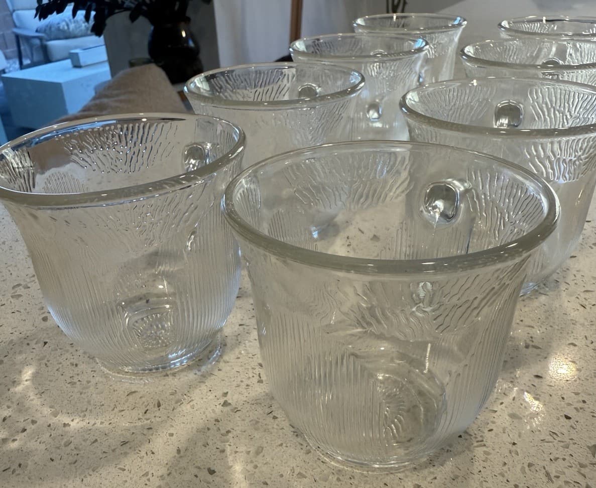 Fortecrisa Mexico Glass Tea Cups Set Of 8 - Thumbnail 5