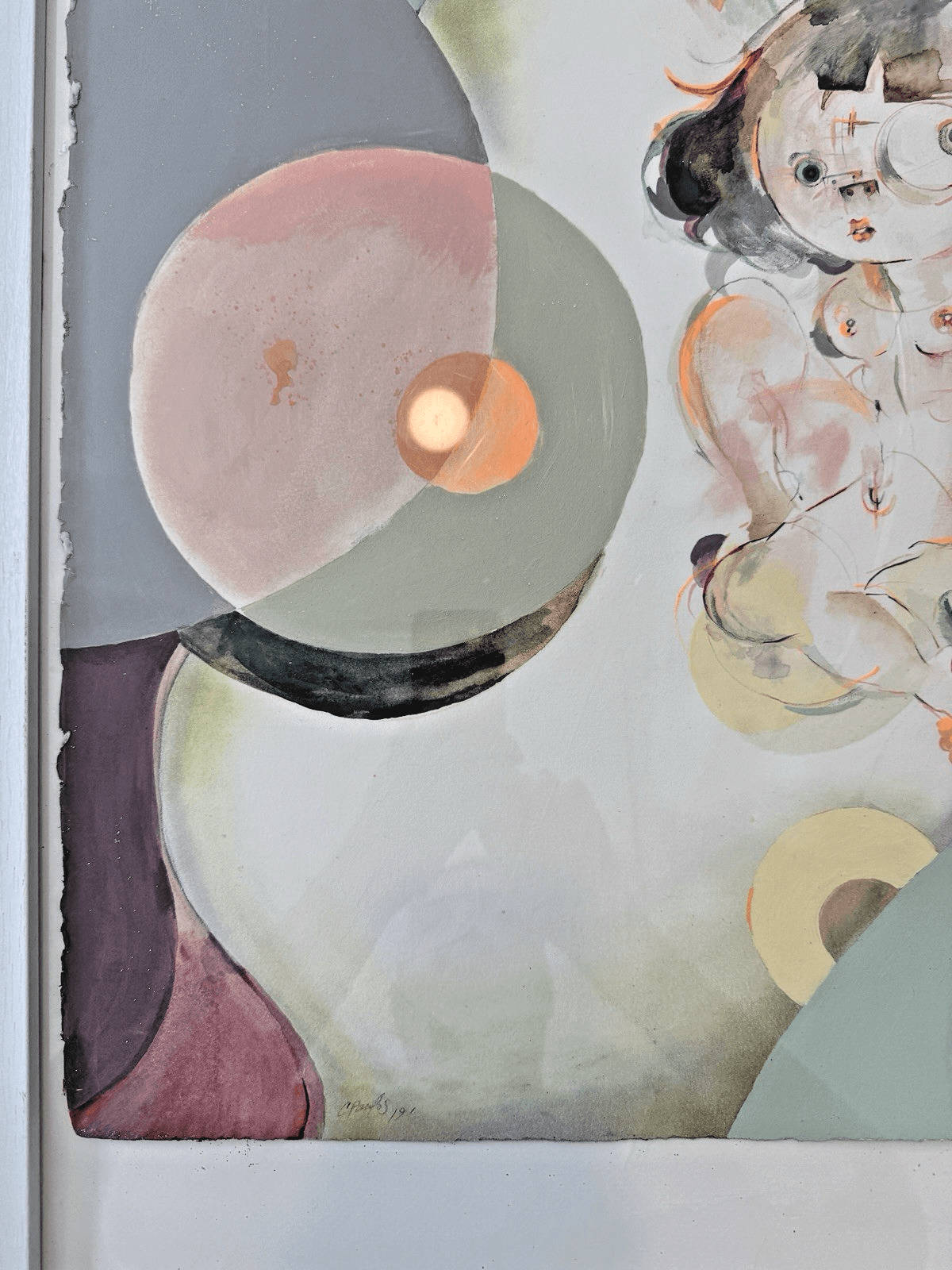 Cristina Paulos - “The Hidden Confusion of Cherub’s Cosmic Kiss” (Unframed) - Thumbnail 5
