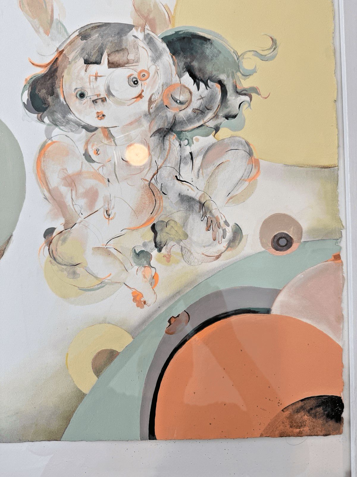 Cristina Paulos - “The Hidden Confusion of Cherub’s Cosmic Kiss” (Unframed) - Thumbnail 4
