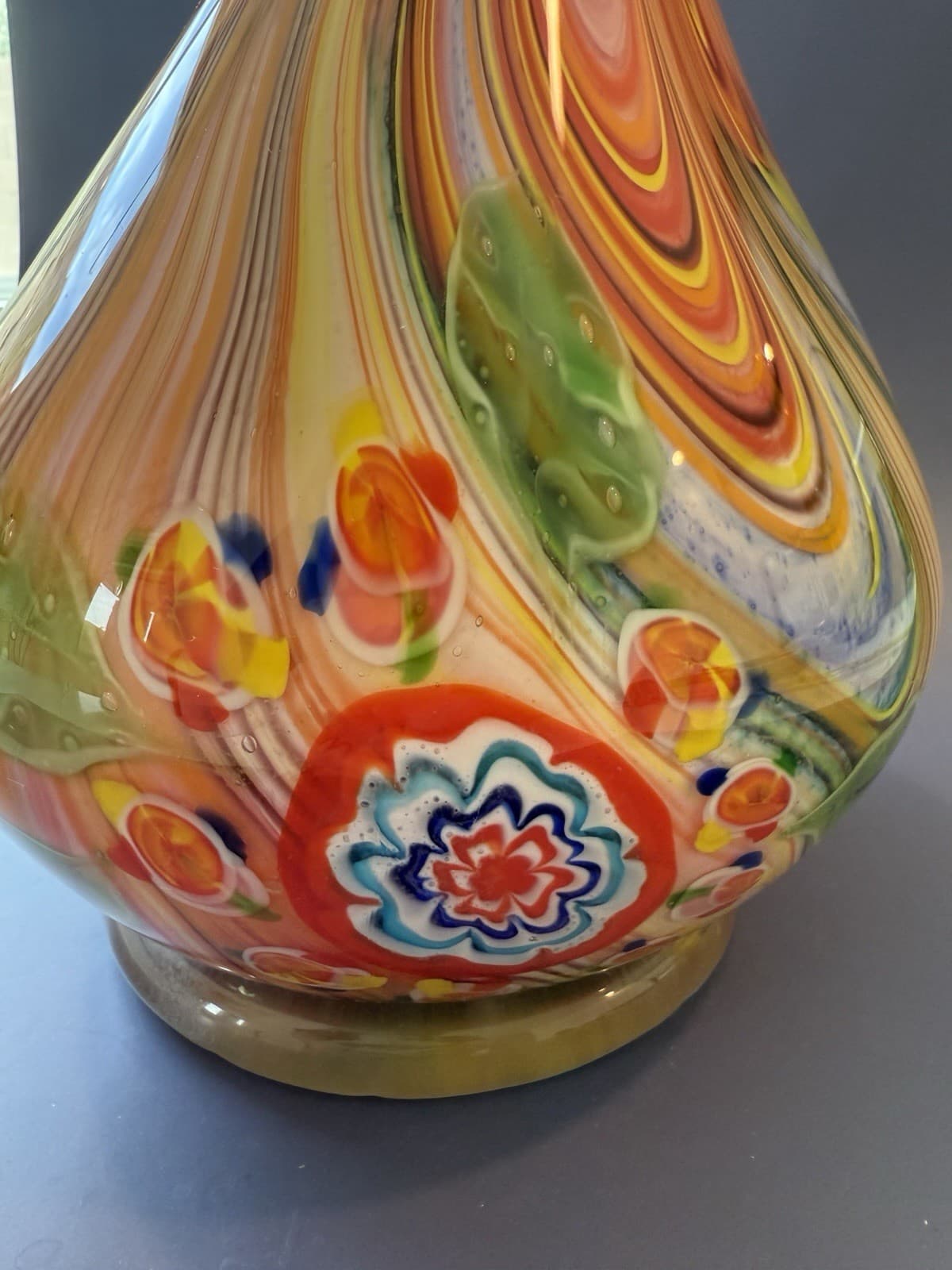 Vintage Murano Millefiori Style Vase - Thumbnail 8