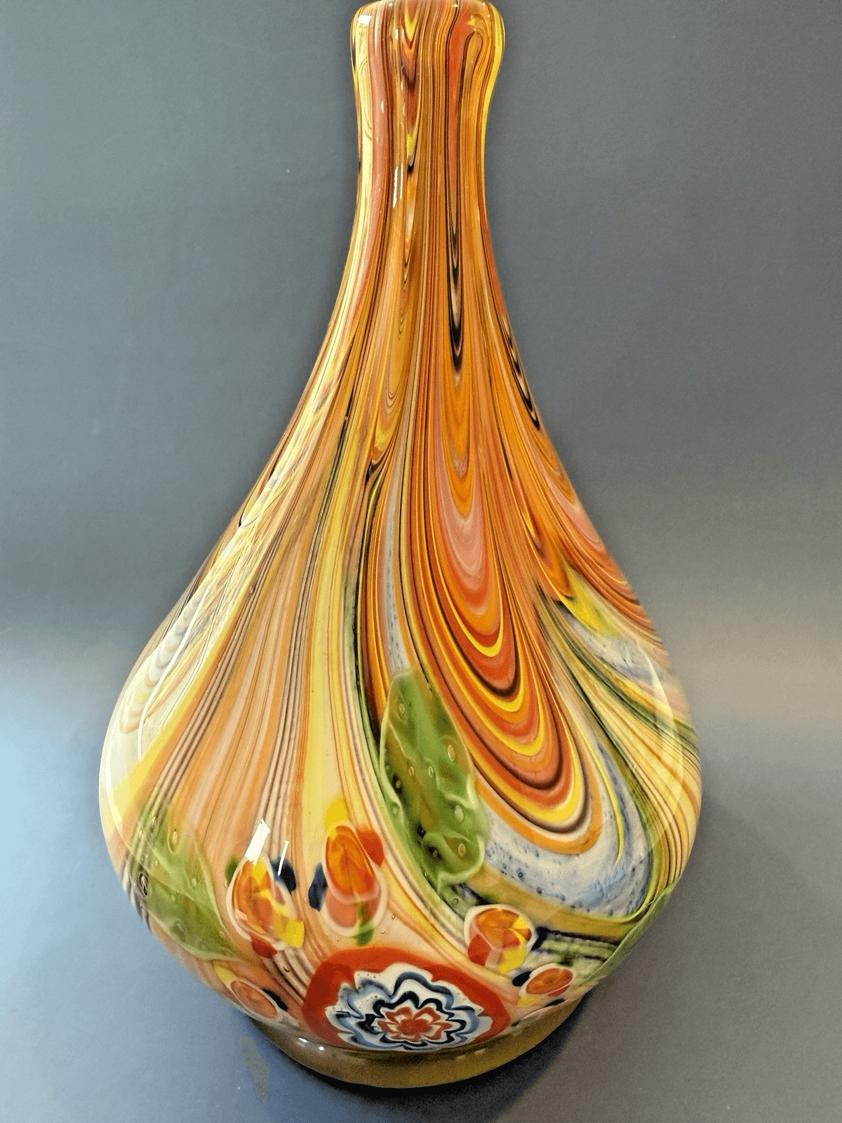 Vintage Murano Millefiori Style Vase