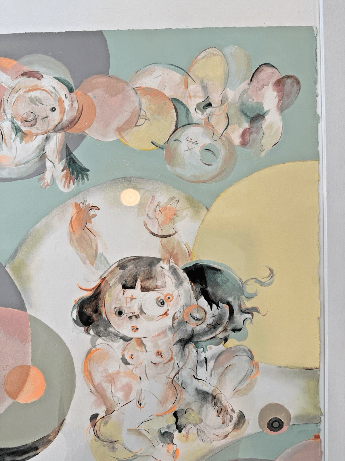 Cristina Paulos - “The Hidden Confusion of Cherub’s Cosmic Kiss” (Unframed) - Thumbnail 3