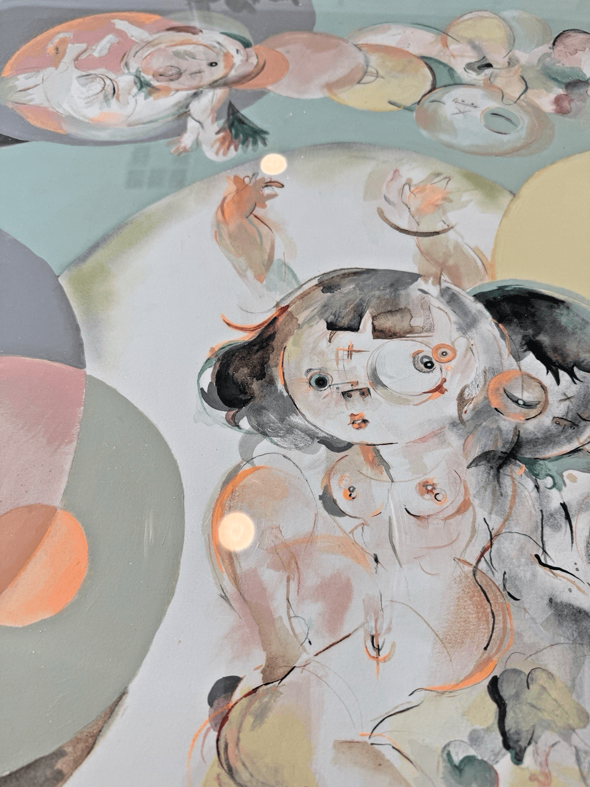 Cristina Paulos - “The Hidden Confusion of Cherub’s Cosmic Kiss” (Unframed) - Thumbnail 7