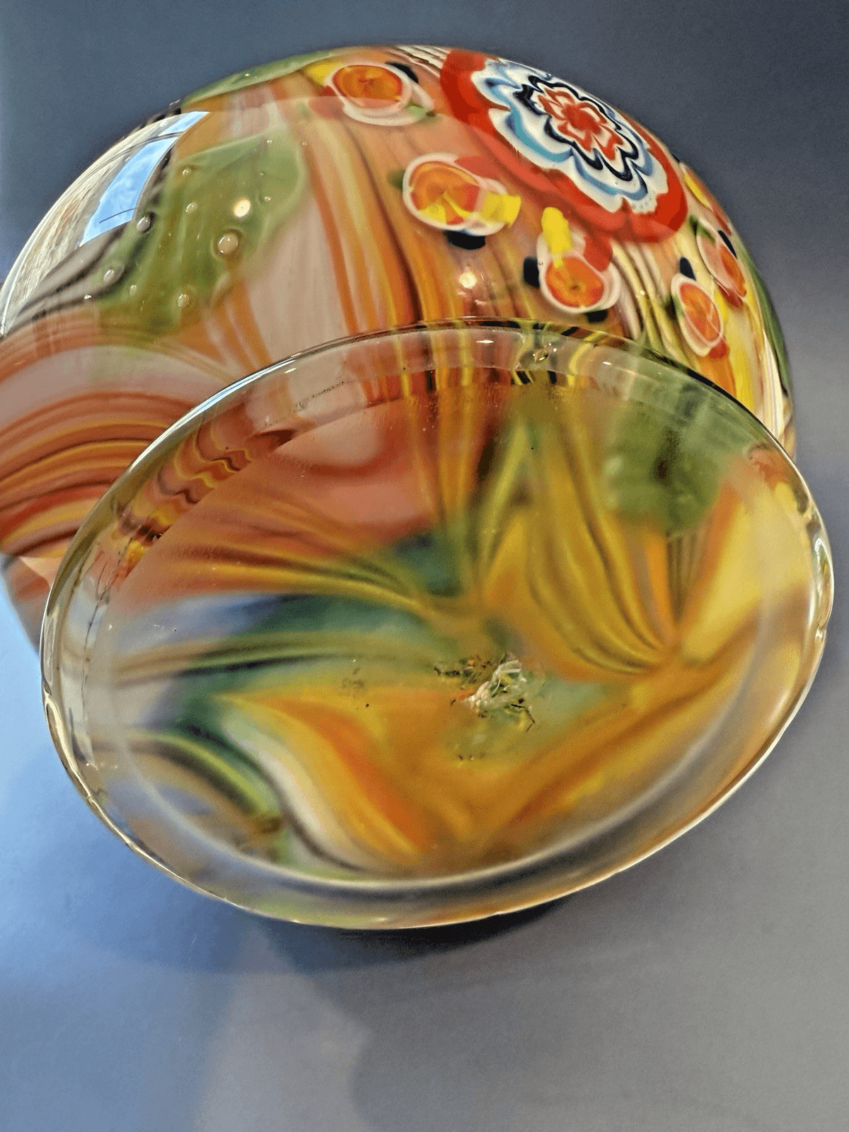 Vintage Murano Millefiori Style Vase - Thumbnail 9