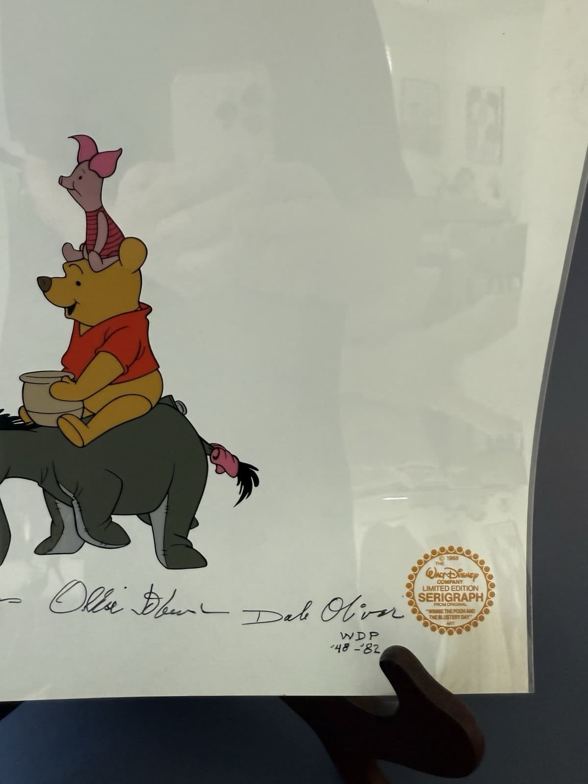 Disney Winnie the Pooh and the Blustery Day Signed Sericel - Thumbnail 3