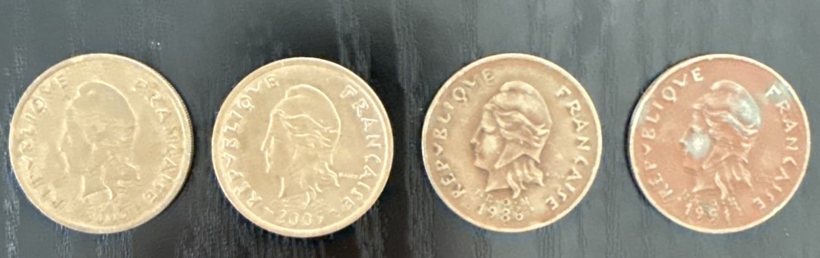 French Polynesia and New Caledonia 100 Franc Coins (Set of 4) - Thumbnail 2