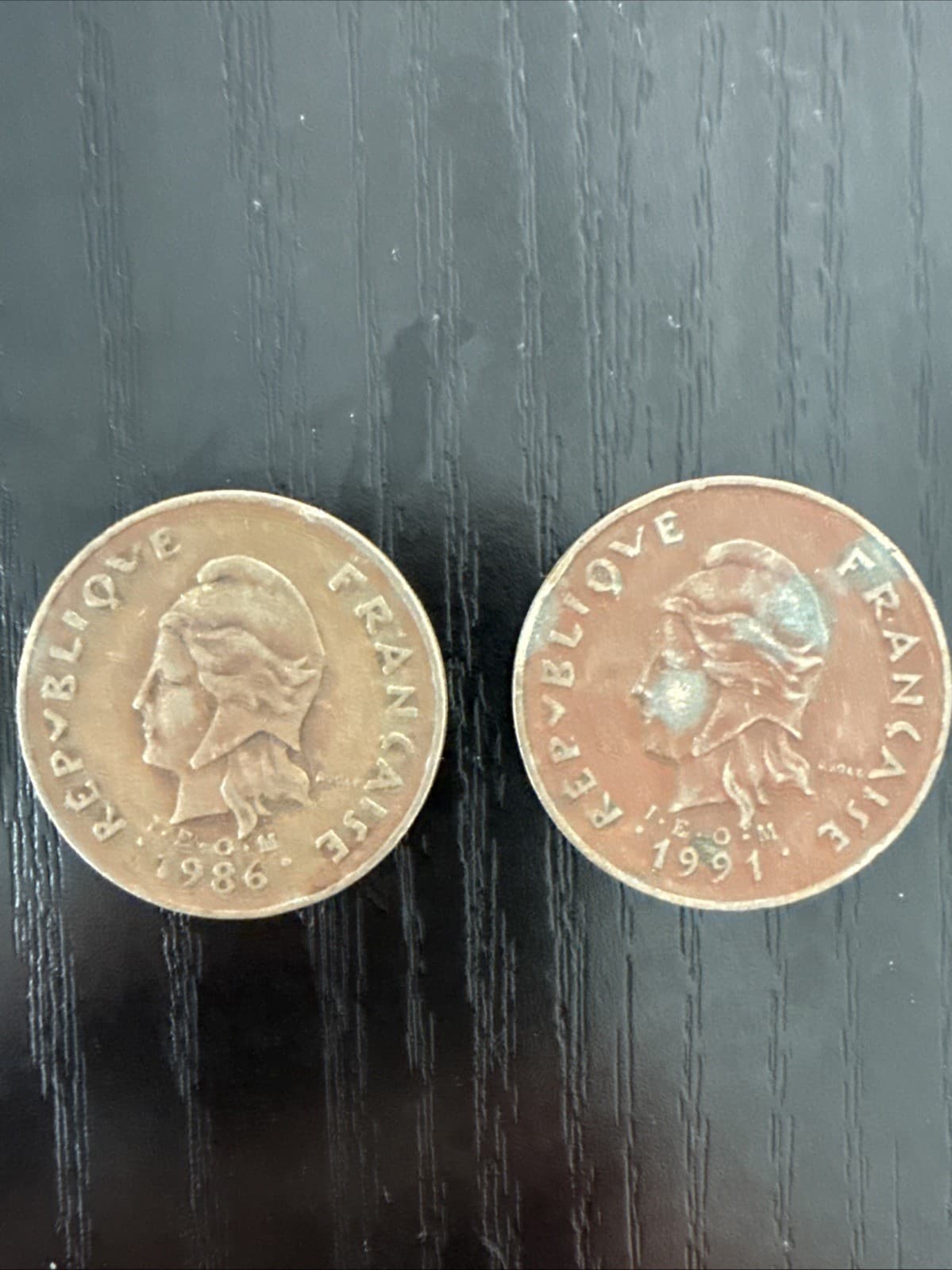 French Polynesia and New Caledonia 100 Franc Coins (Set of 4) - Thumbnail 5