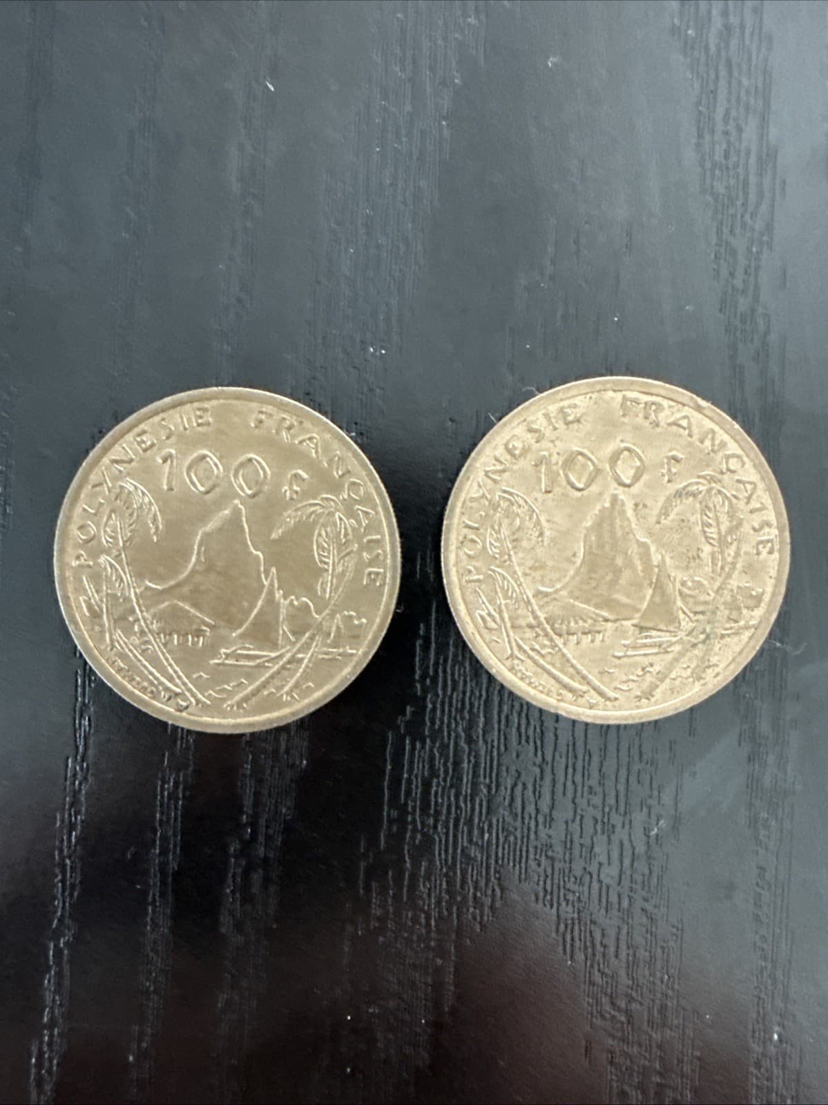 French Polynesia and New Caledonia 100 Franc Coins (Set of 4) - Thumbnail 9