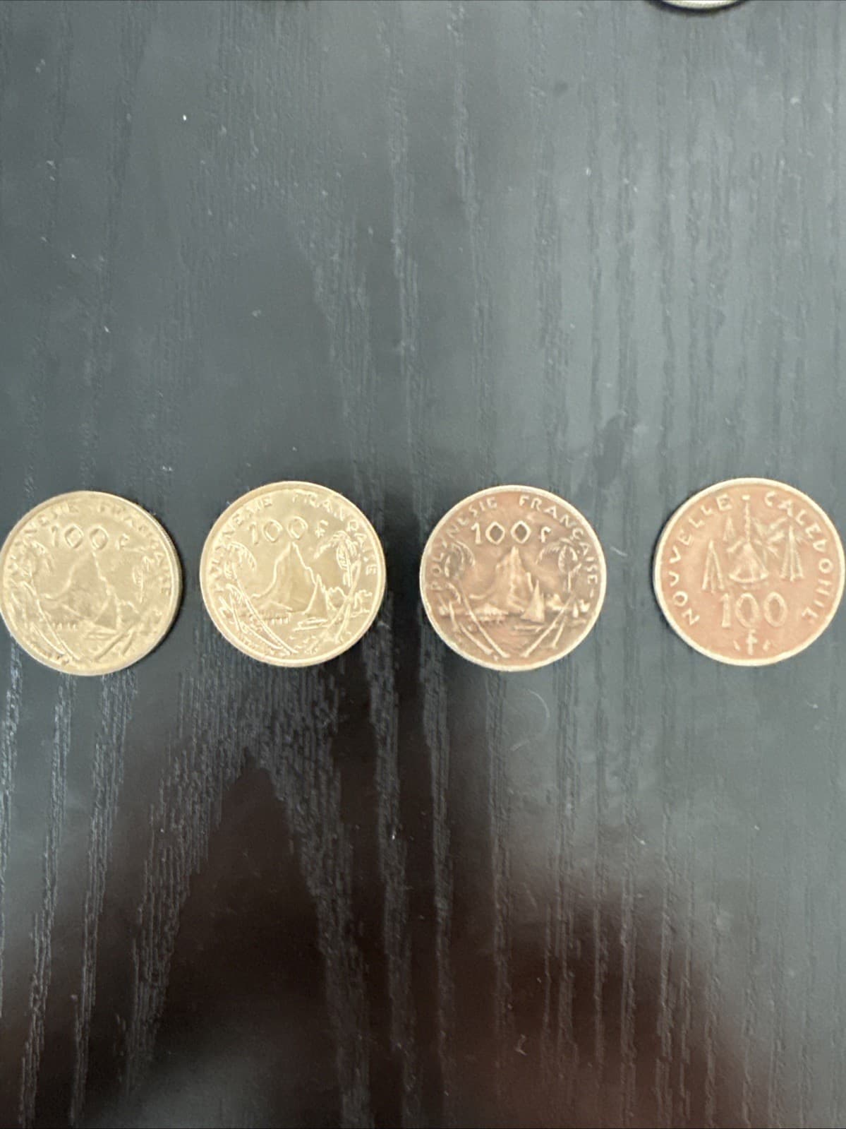French Polynesia and New Caledonia 100 Franc Coins (Set of 4) - Thumbnail 7