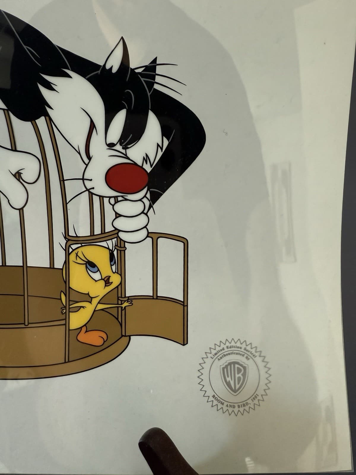 Friz Freleng Signed Warner Bros. Sylvester and Tweety Sericel - Thumbnail 2
