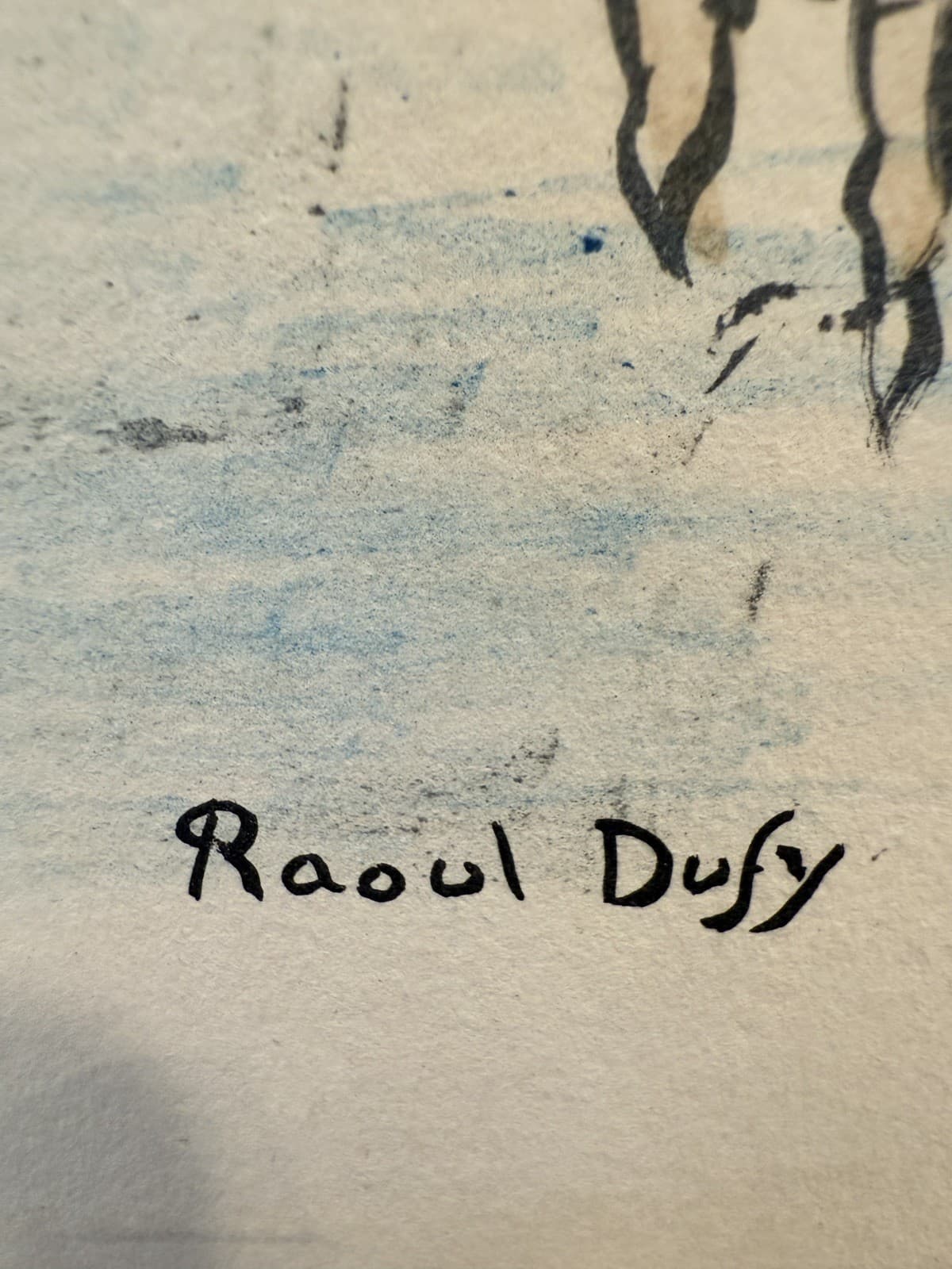 Vintage Raul Dufy ‘Course de Les Cotes Normandes’ Lithograph Signed - Thumbnail 4
