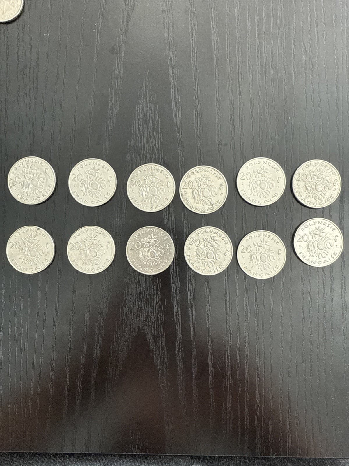 French Polynesia 20 Franc Coins Set of 12 - Thumbnail 7