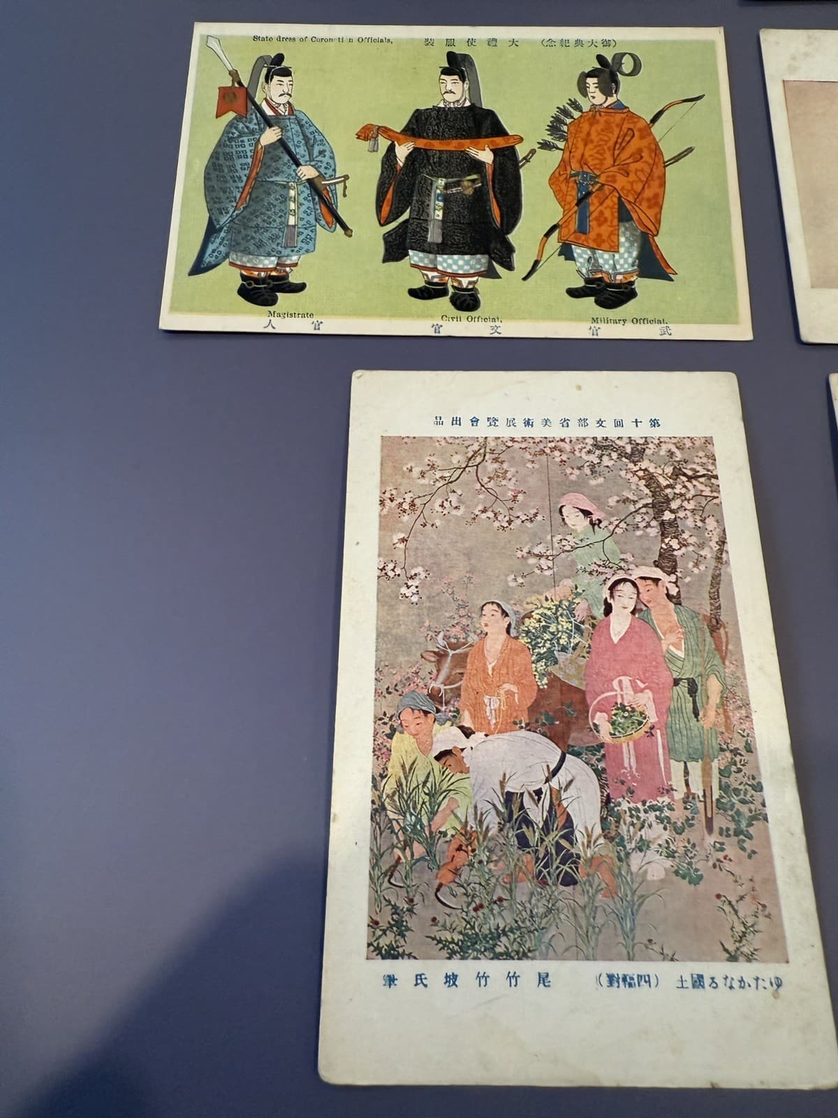 Antique Japanese Woodblock Postcard Prints - Set of 10 - Thumbnail 7