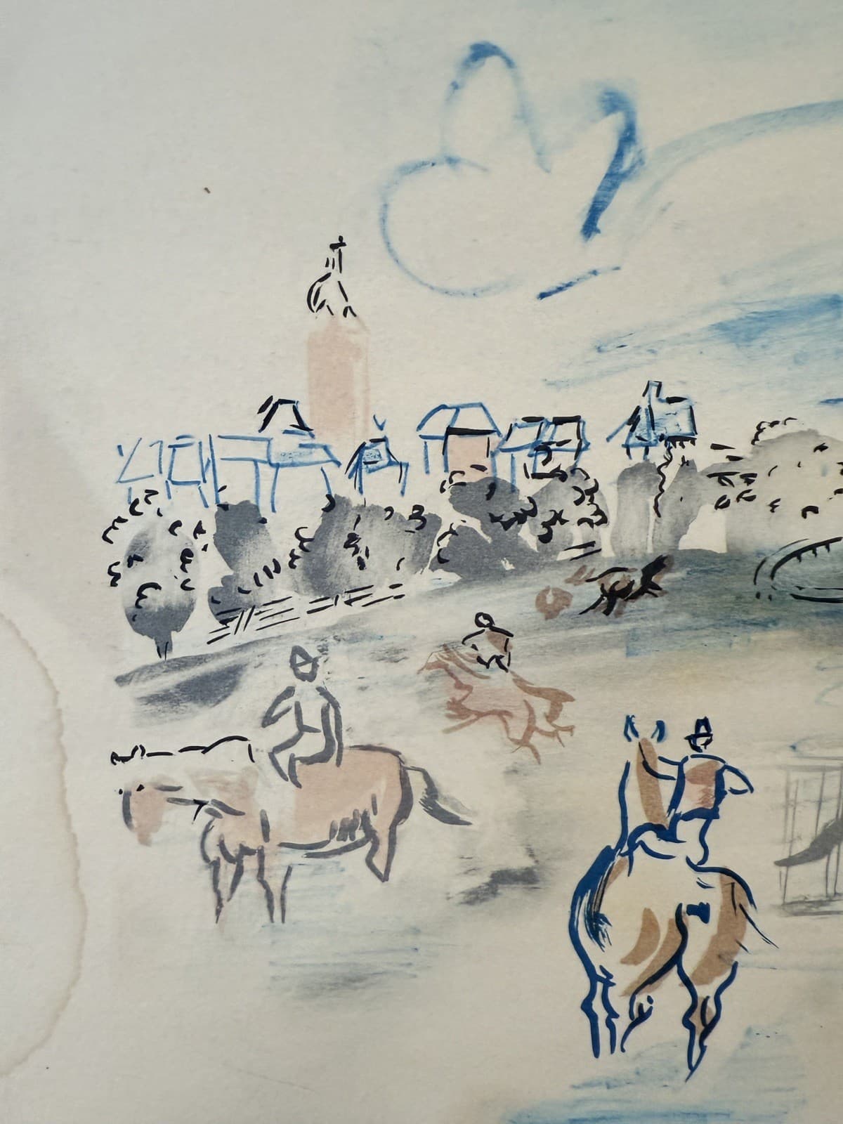 Vintage Raul Dufy ‘Course de Les Cotes Normandes’ Lithograph Signed - Thumbnail 6