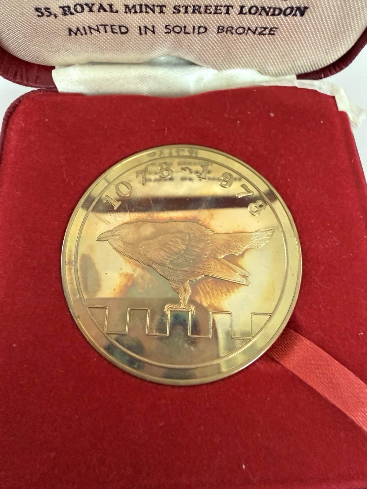 Tower Mint Tower Of London 1078-1978 Solid Bronze Medal Boxed Limited Edition - Thumbnail 4