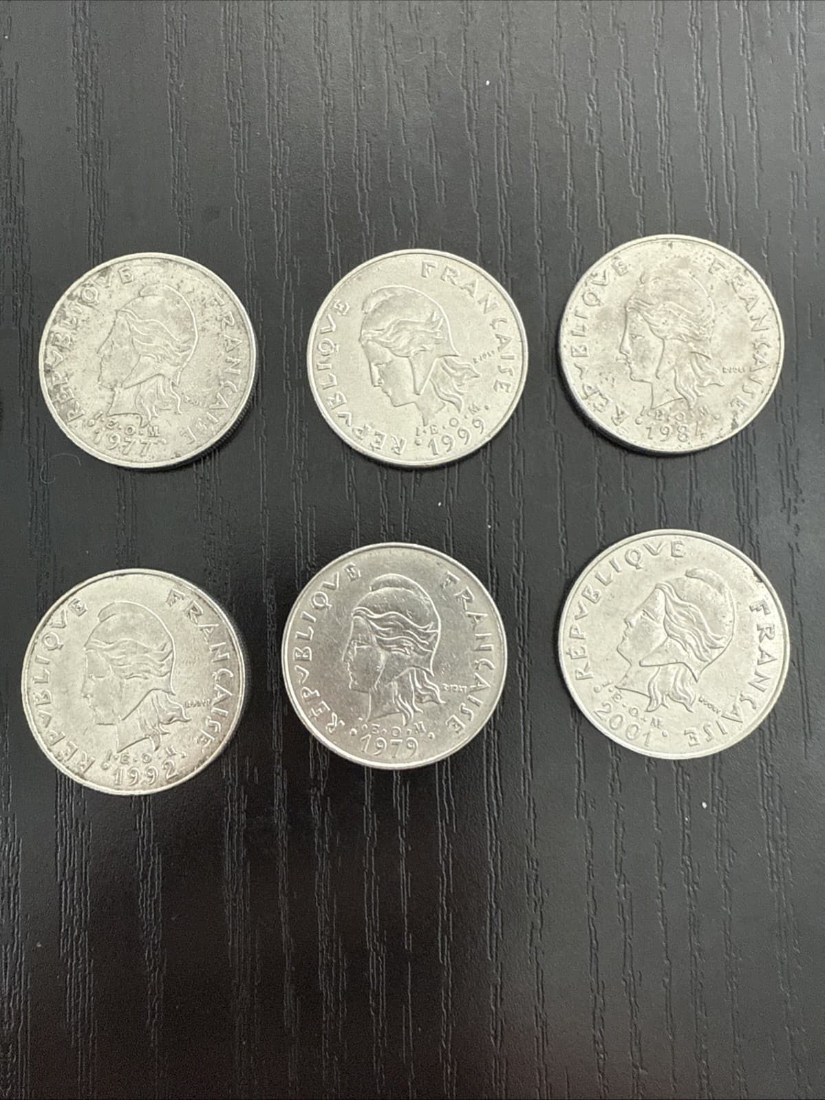 French Polynesia 20 Franc Coins Set of 12 - Thumbnail 5
