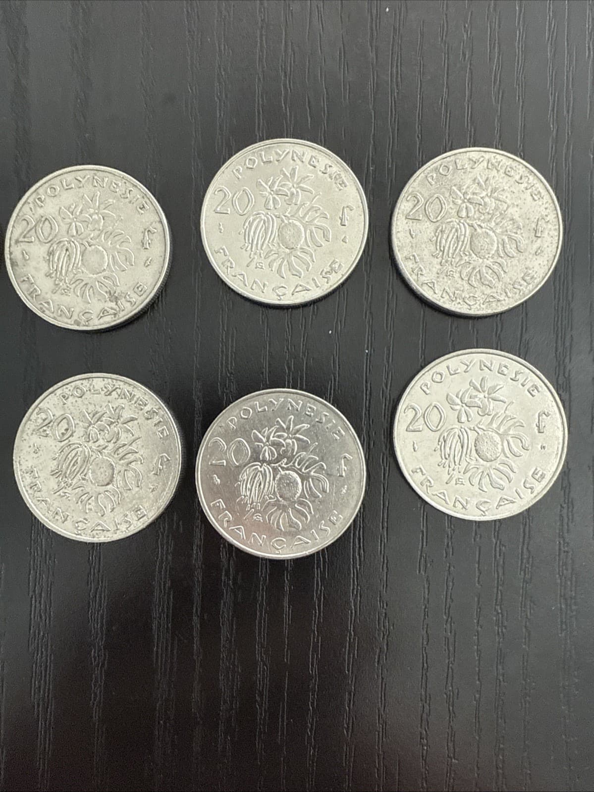 French Polynesia 20 Franc Coins Set of 12 - Thumbnail 11