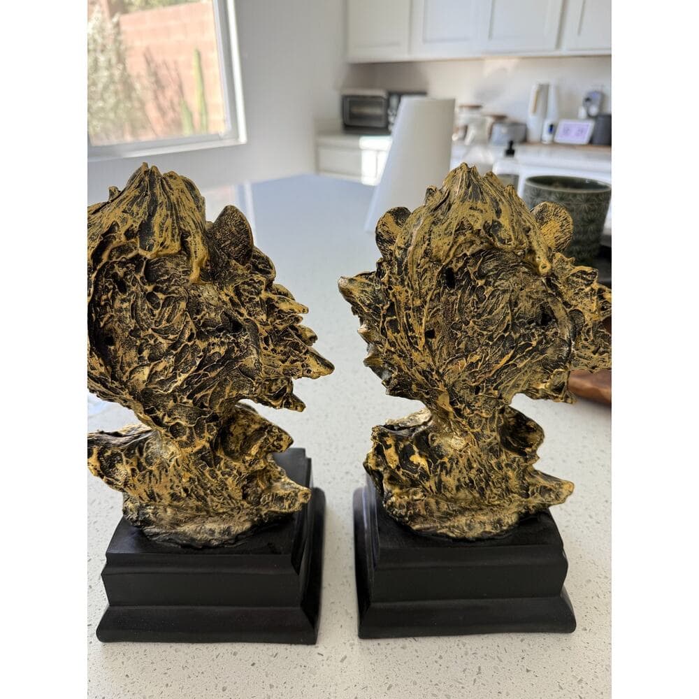 Lion Statue Decoration (Set of Two) - Thumbnail 3