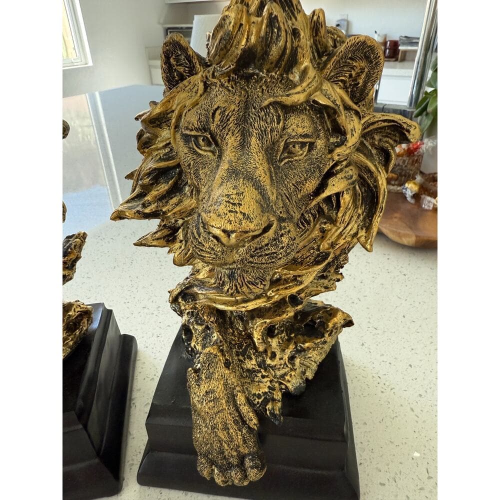 Lion Statue Decoration (Set of Two) - Thumbnail 7