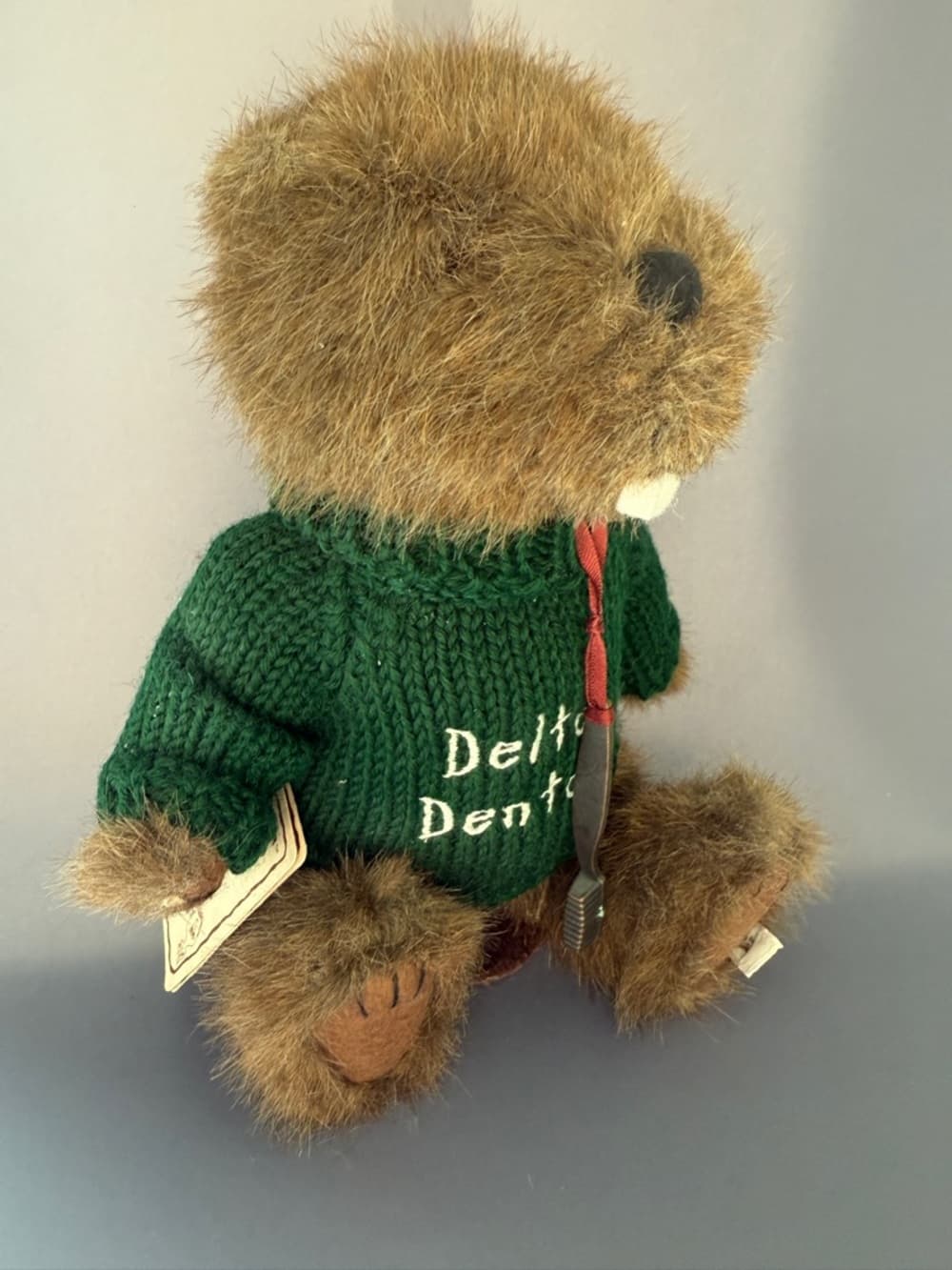 Delta Dental Boyd’s Beaver Plush with Green Sweater - Thumbnail 3