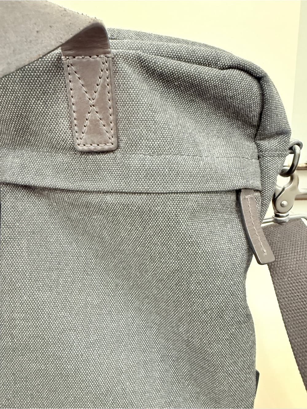Fossil Men's Canvas Messenger Bag - Casual Work Shoulder Bag - Thumbnail 3