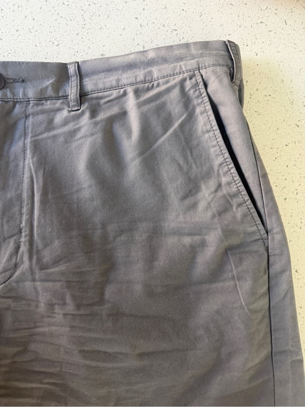 J. Crew Men's Classic Gray Cotton Blend Shorts - Thumbnail 3