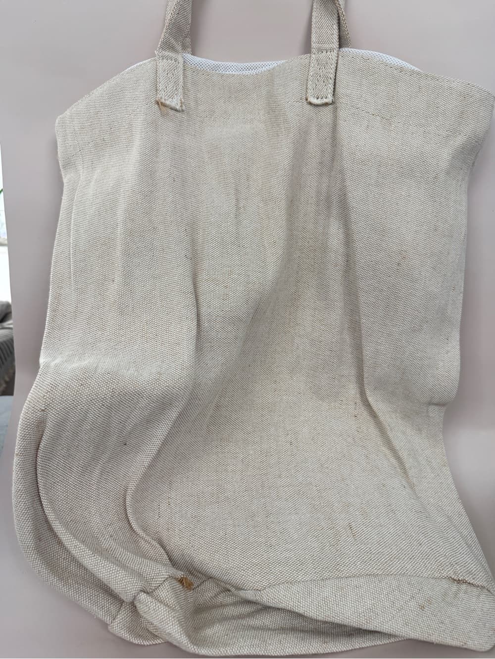 Canvas Tote with Distressed Michigan Heart Print - Thumbnail 6